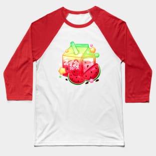 Aesthetic Watermelon Juice Carton Baseball T-Shirt